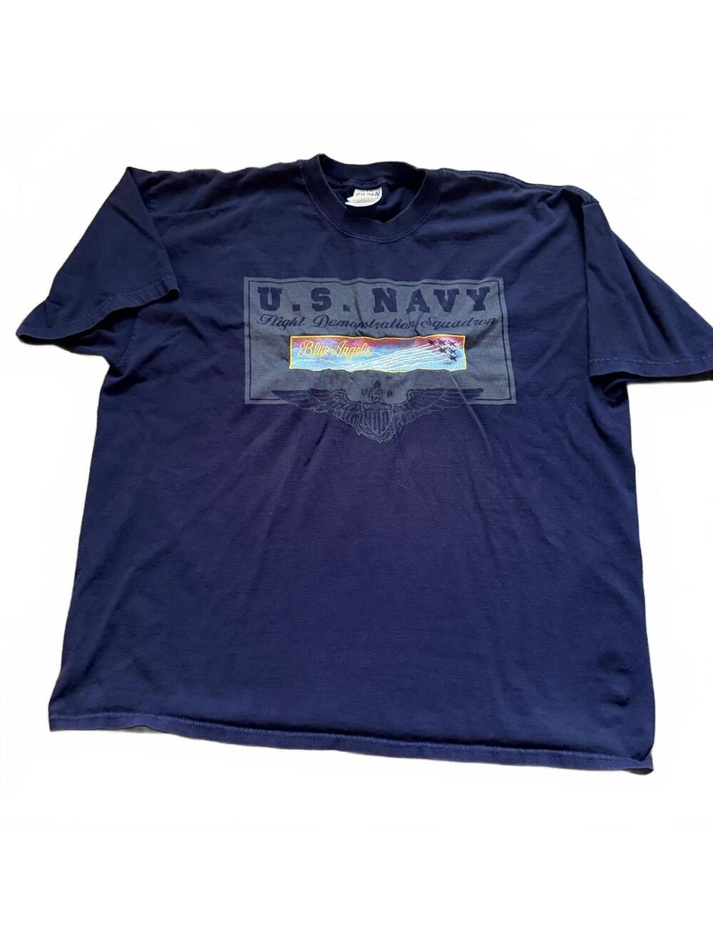 Vintage U.S. Navy Blue Angels Flight Demonstration Squadron T-Shirt XXL